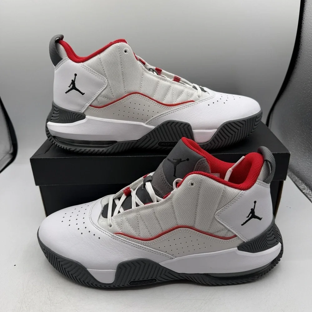 Jordan Stay Loyal‎ Basketball Shoes Mens Sz 10.5 White/Grey Sneakers DB2884-105